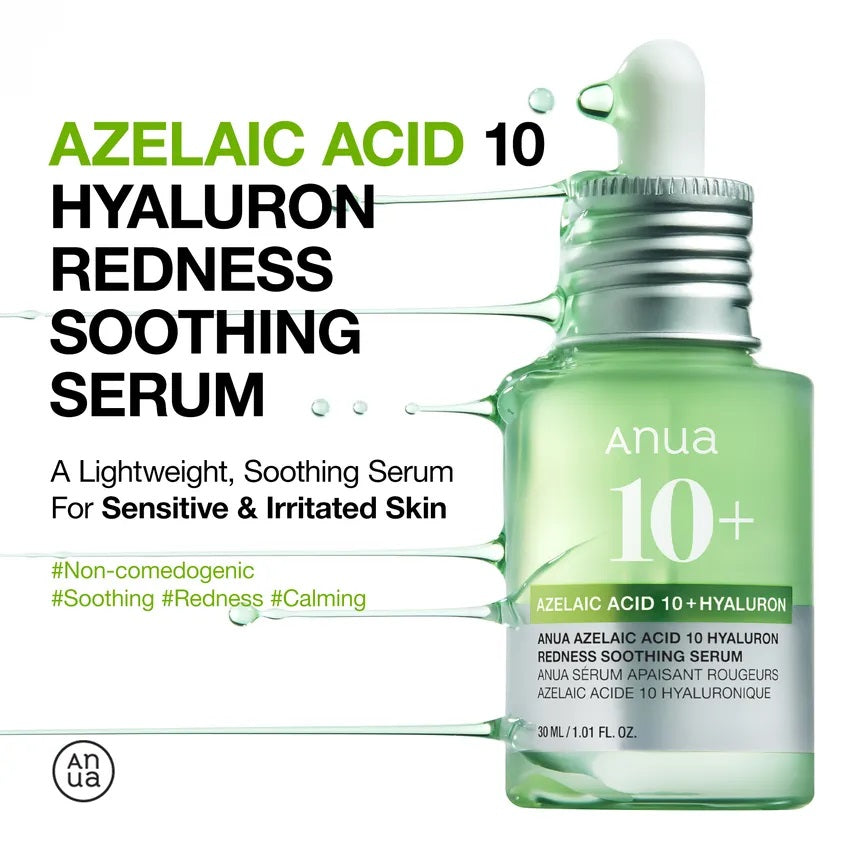 ANUA Azelaic Acid 10 Hyaluron Redness Soothing Serum – 30ml