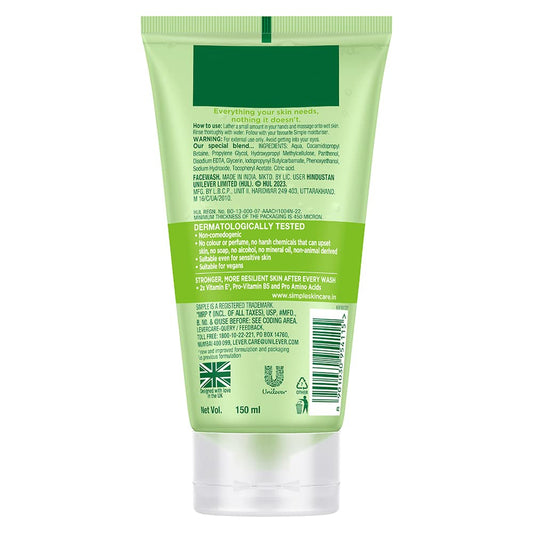 Simple Kind To Skin Refreshing Facial Wash Gel 150 ml