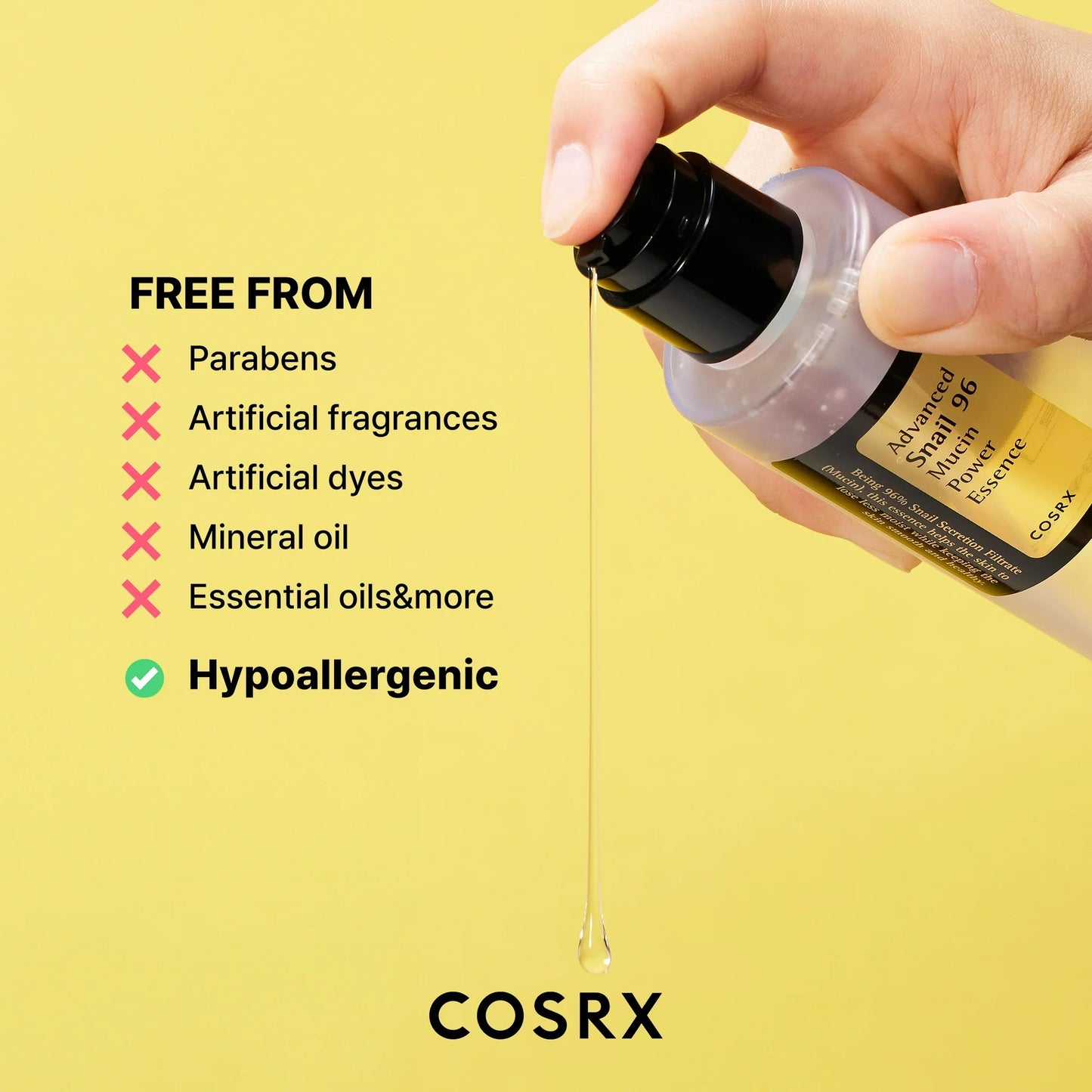 COSRX Advanced Snail Mucin 96% Power Repairing Essence 3.38 fl.oz 100ml
