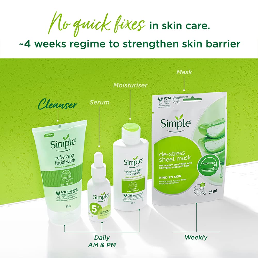 Simple Kind To Skin Refreshing Facial Wash Gel 150 ml